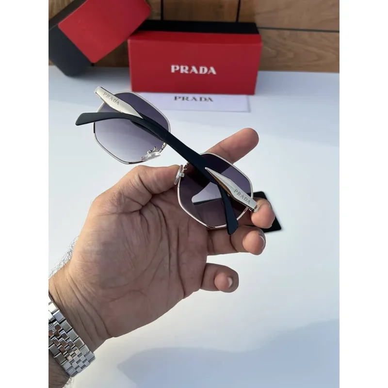 Stylish Prada Sunglasses Gold Black (CSO1812)