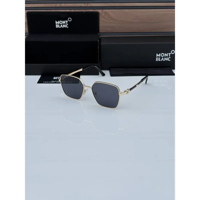 Stylish Mont Blanc Sunglasses Golden Black (CSO1814)