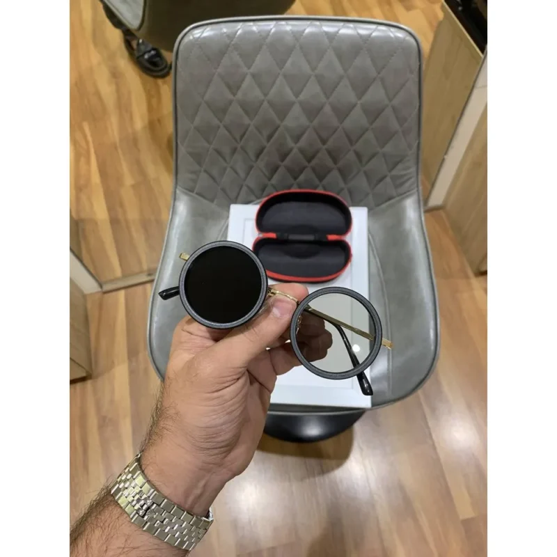 Stylish Thin gold Round Sunglasses (CSO1834)