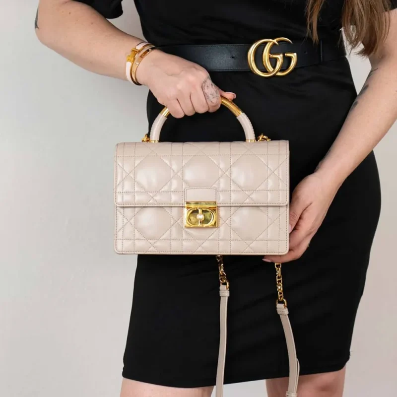 Trendy Christian Dior Mini Bag Apricot With Og Box For Women (CSO1462)