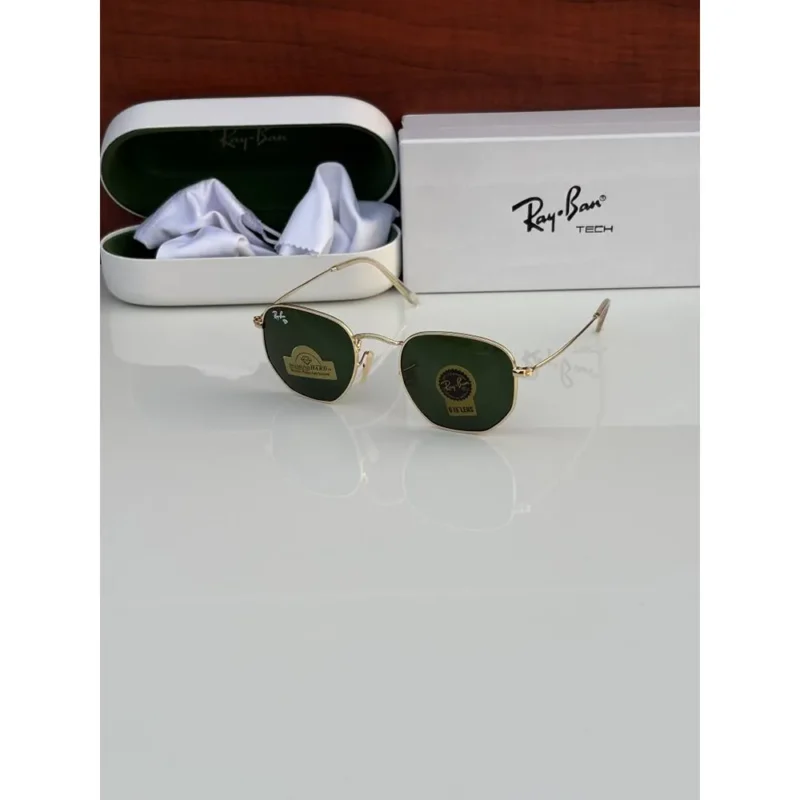 Stylish Rayban Sunglasses Golden Green (CSO1731)