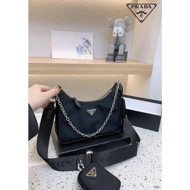 Trendy Prada Pochette Crossbody Bag With Og Box For Women (FT954)