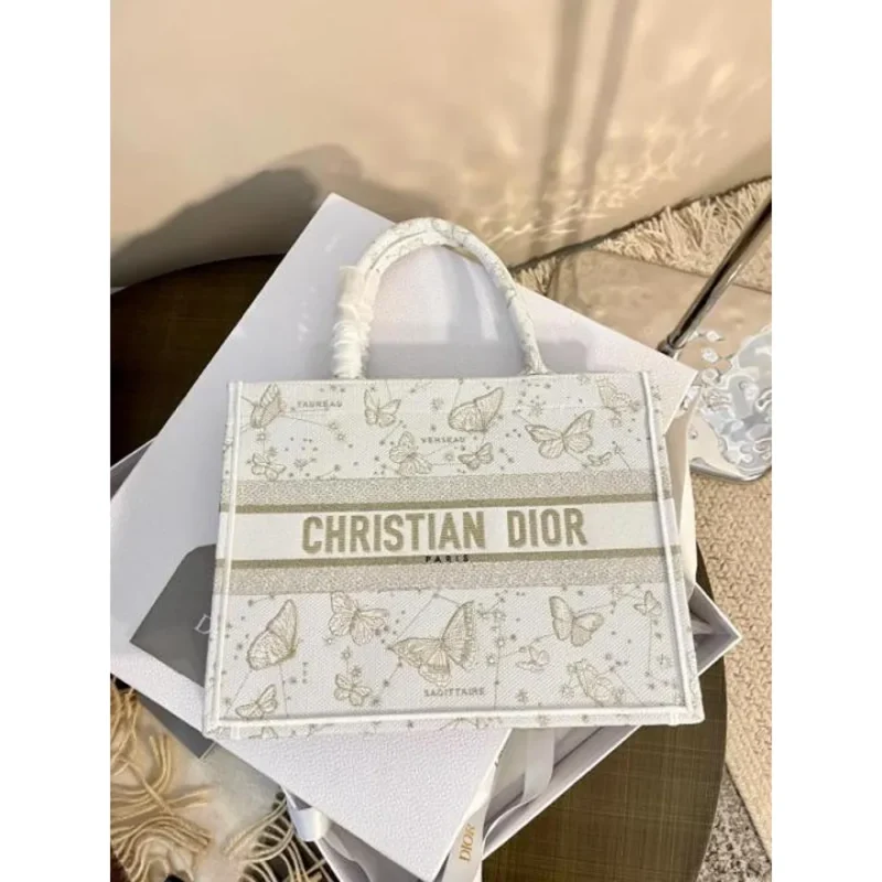 Trendy Dior Mini Tote Bag With Og Box & Dust Bag For Women (FT956)