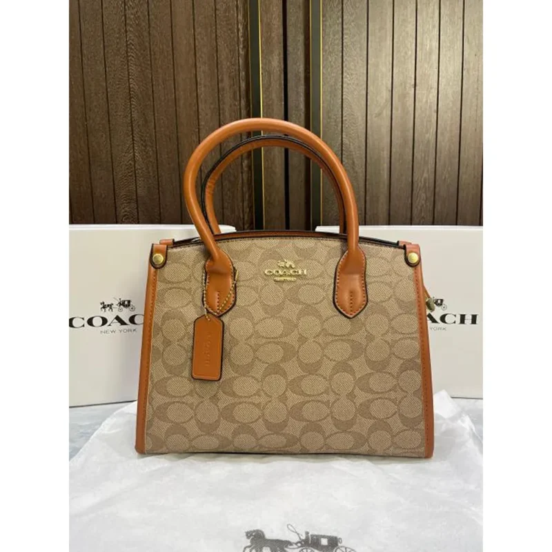 Premium Coach Satchel Bag With Magnet Box For Women (SL1080)