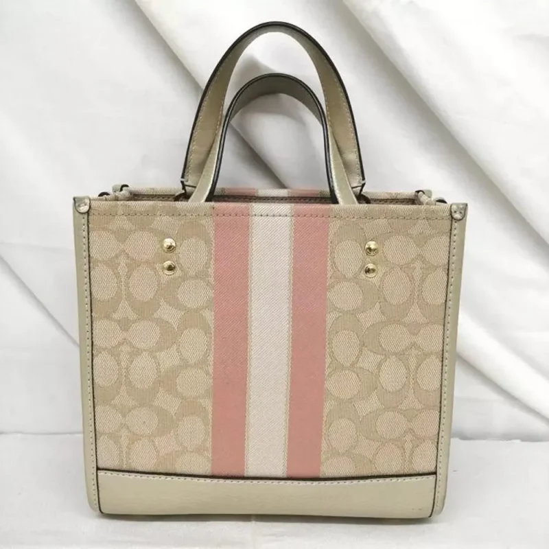 Trendy Coach Dempsey Tote Bag With Og Box & Dust Bag For Women (FT957)