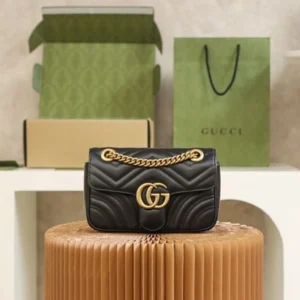 Premium Gucci Gg Marmont Shoulder Bag Matelasse With Og Box Dust Bag For Women (TB82)
