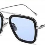 Square Sunglasses Silver Frame
