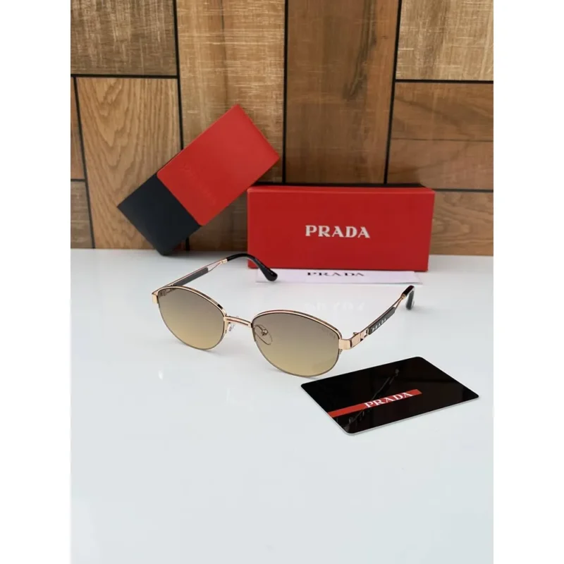 Stylish Prada Sunglasses Gold Yellow (CSO1745)