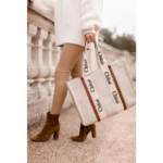 Premium Chloe Canvas Tote Bag With Dust Bag For Women (TB86)