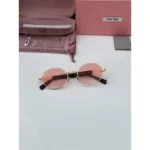 Stylish Miu Miu Sunglasses Gold Pink (CSO1746)