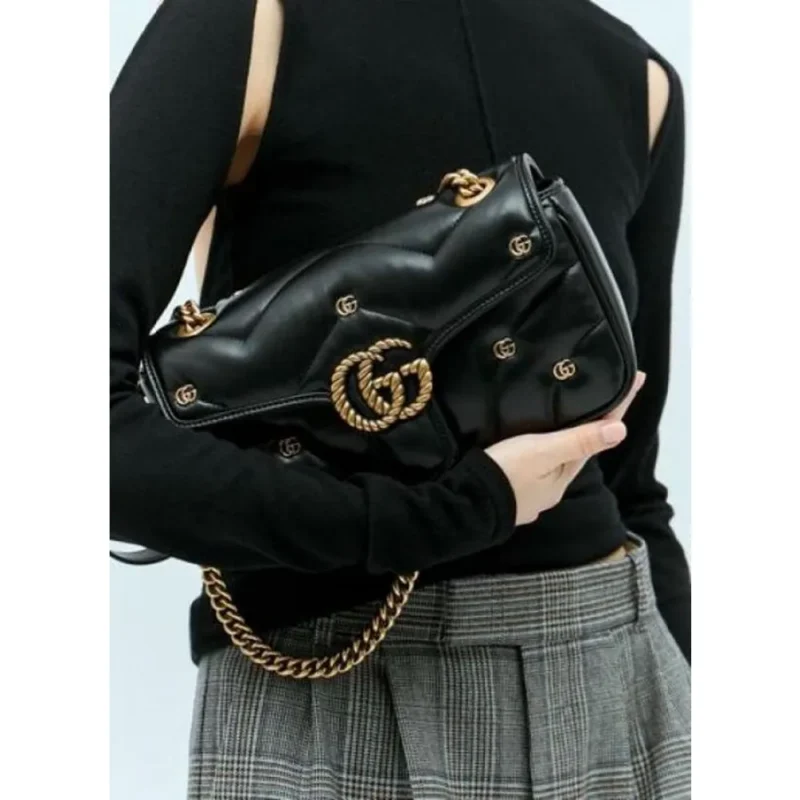 Premium Gucci GG Marmont Shoulder Bag With Og Box Dust Bag For Women (TB43)