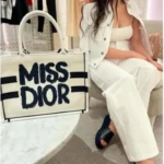 Trendy Miss Dior Tote Bag With Og Box Carry Bag For Women (FT974)