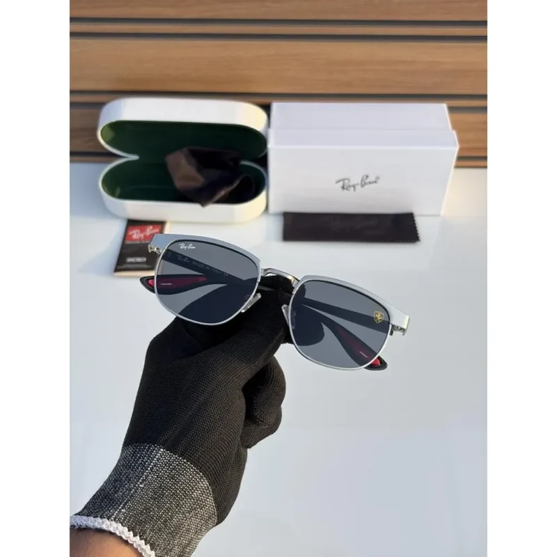 Premium Rayban Sunglasses 03 Silver Black (SUP133)