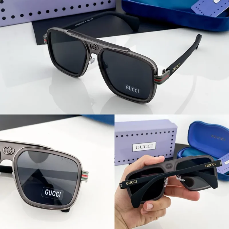 Premium Gucci Sunglasses Gun Black 1295 (BOT589)