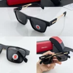 Premium Prada Sunglasses Gold Black 144 (BOT596)