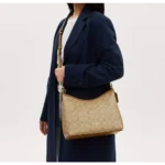 Coach Shoulder Hobo Bag with OG Red Box (caramel) For Women (BSF189)