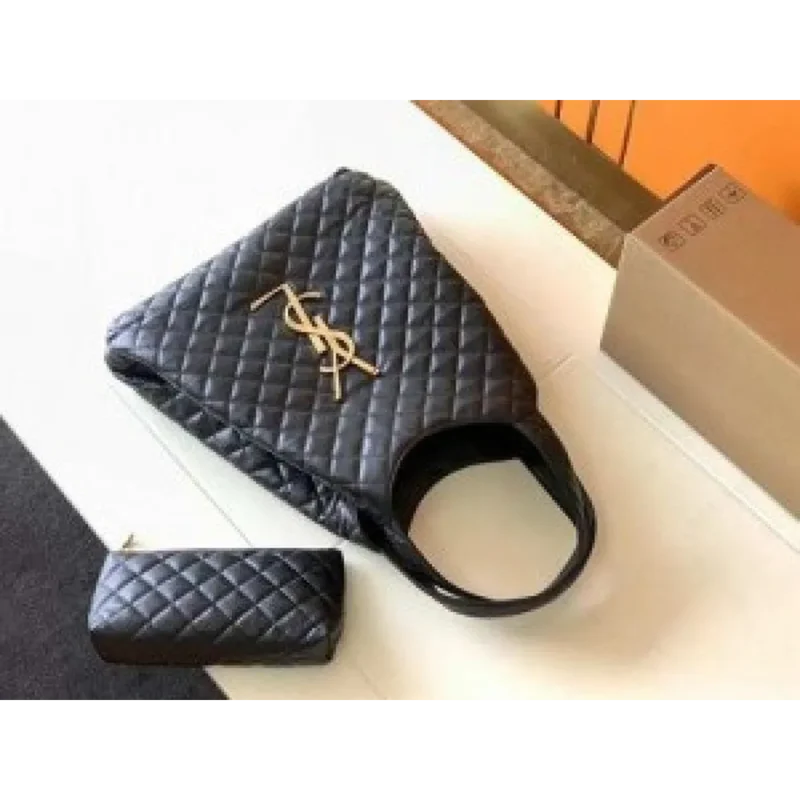 YSL Saint Laurent Shopping Bag Icare Maxi Quality Leather Large For Women (BSF212)