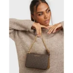 Michael Kors Md Chain Pouchette Bag For Women (LAB120)