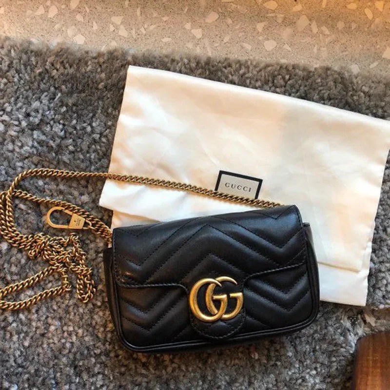 Gucci Gg Marmont Mini Matelasse Shoulder Bag For Women (LAB360)