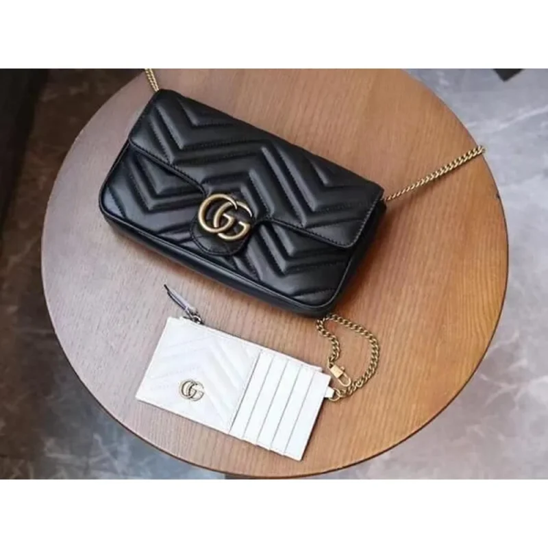 Gucci Gg Marmont With Pouch Shoulder Bag For Women (LAB366)