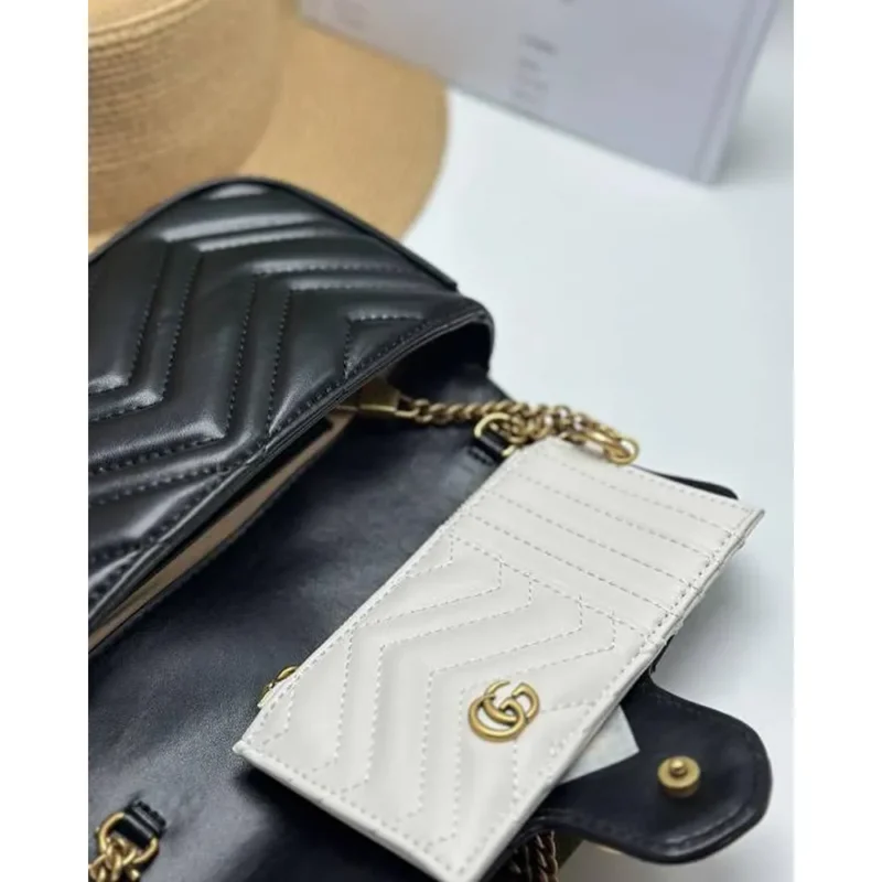Gucci Gg Marmont With Pouch Shoulder Bag For Women (LAB366)