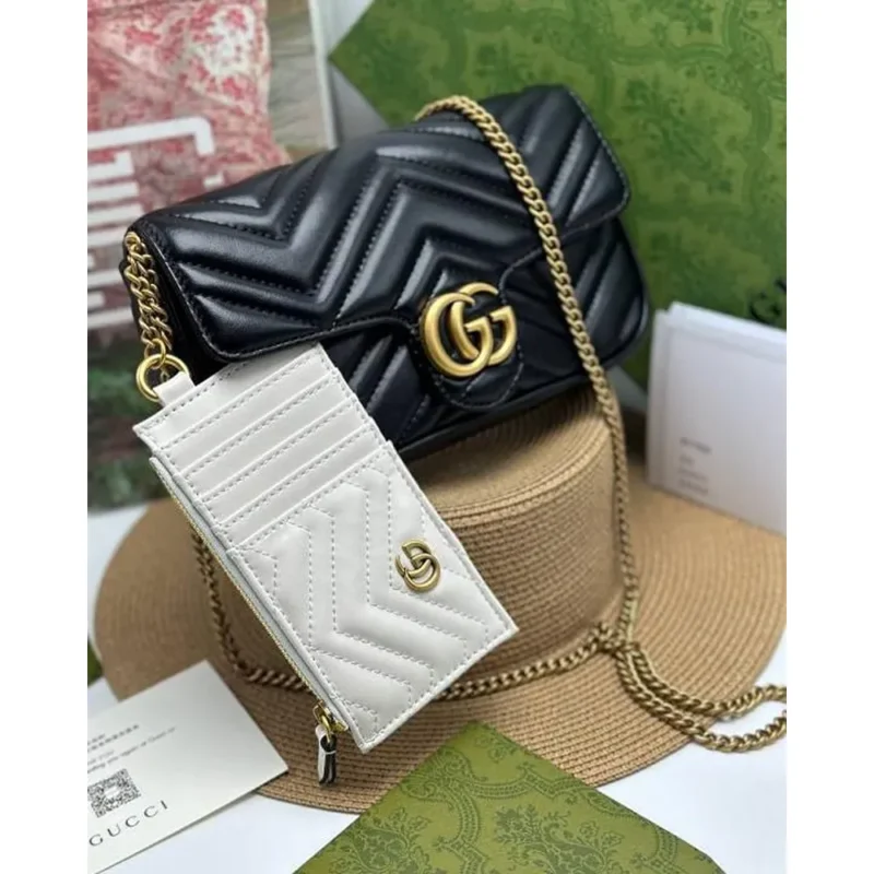 Gucci Gg Marmont With Pouch Shoulder Bag For Women (LAB366)