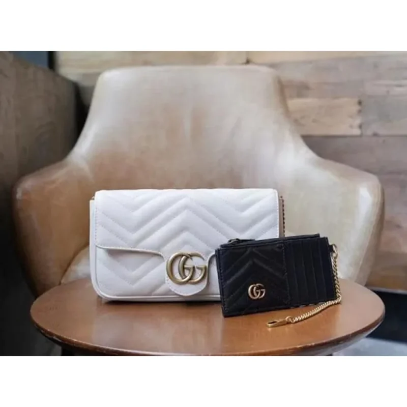 Gucci Gg Marmont With Pouch Shoulder Bag For Women (LAB369)