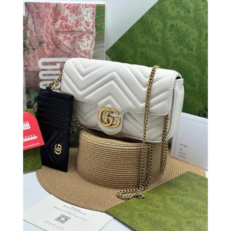 Gucci Gg Marmont With Pouch Shoulder Bag For Women (LAB369)