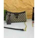 Gucci Padlock Brown & Khaki Small Shoulder Bag For Women (LAB371)