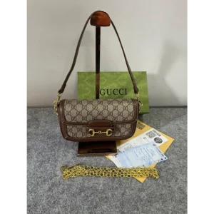 Gucci Horsebit GG Monogram Crossbody Sling with OG Box & Dust Bag For Women (BSF513)