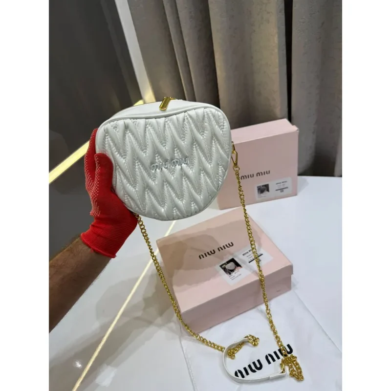 Miu Miu Heart Shape Cross Body Bag For Women (LAB421)