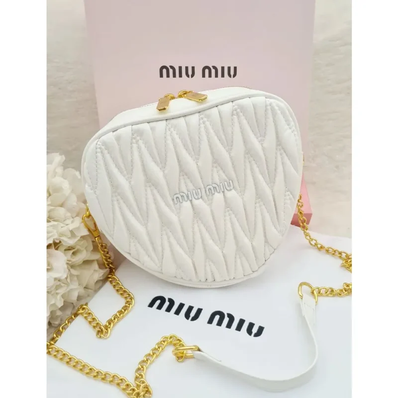 Miu Miu Heart Shape Cross Body Bag For Women (LAB421)