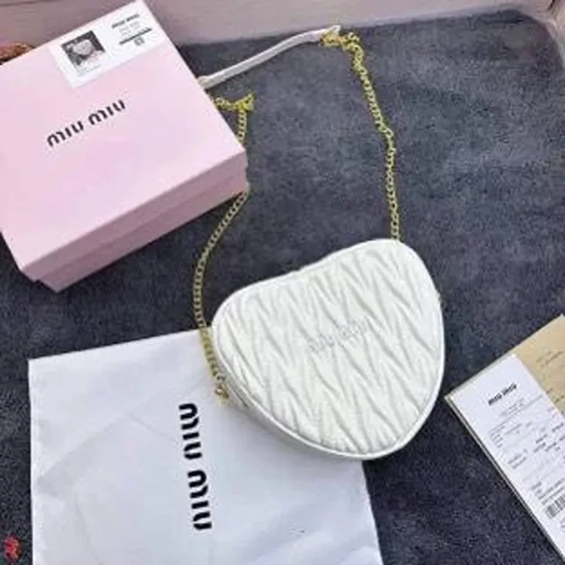 Miu Miu Heart Shape Cross Body Bag For Women (LAB421)