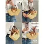 Miu Miu Celine Teen Triomphe Couffin Wicker Bag For Women (LAB570)