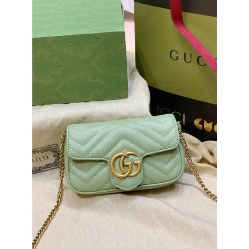Gucci Gg Marmont Mini Matelasse Shoulder Bag For Women (LAB610)