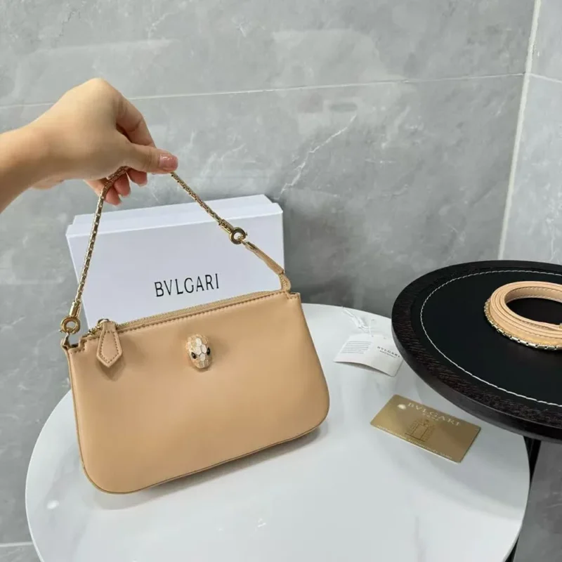 Bvlgari Serpenti Tote Bag With Og Box & Dust Bag For Women (LAB1142)
