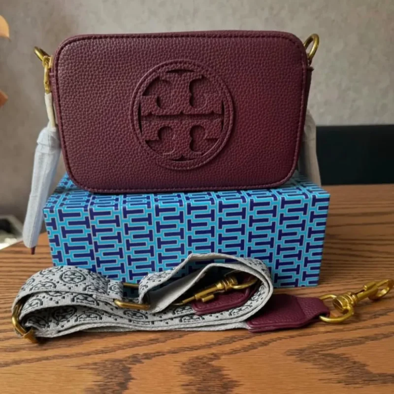 Trendy Tory Burch Crossbody Camera Bag With Og Box Dust Bag For Women (LAB1330)