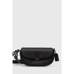 Premium Coach Emmy Saddle Bag Black With Og Box Dust Bag For Women (LAB1455)