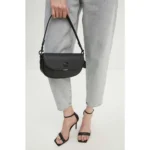 Premium Coach Emmy Saddle Bag Black With Og Box Dust Bag For Women (LAB1455)