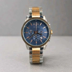 Elegant Armani Exchange Chronograph Watch Two Tone For Men (FGS104) - stayhit.in