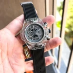Elegant Hublot Chronograph Watch Black Grey For Men (JH643) - stayhit.in