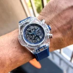 Elegant Hublot Chronograph Watch Blue For Men (JH646) - stayhit.in