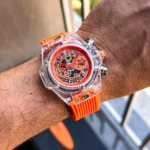 Elegant Hublot Chronograph Watch Orange For Men (JH647) - stayhit.in