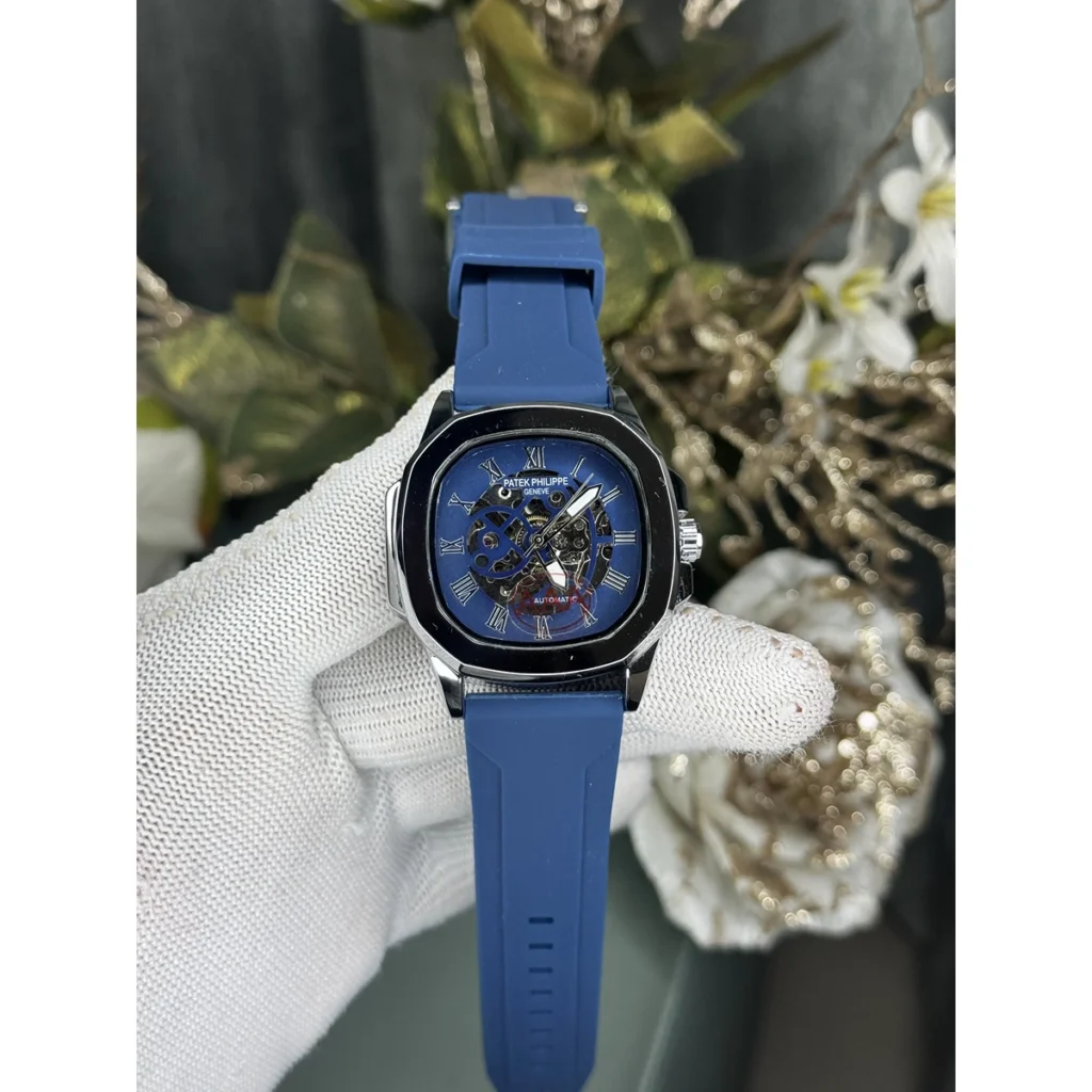 Elegant Patek Philippe Watch Silver Blue For Men (JH526) - stayhit.in