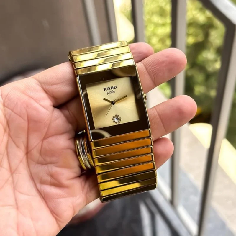 Elegant Rado Ceramic Watch Gold For Men (BOT3937) - stayhit.in