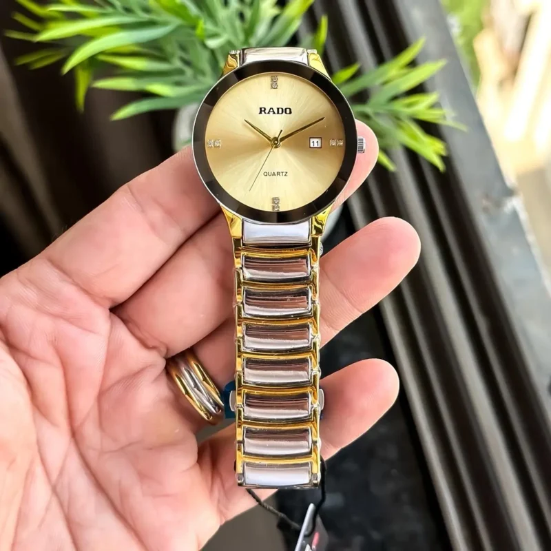 Elegant Rado Watch Gold TT Gold For Men (JH533) - stayhit.in