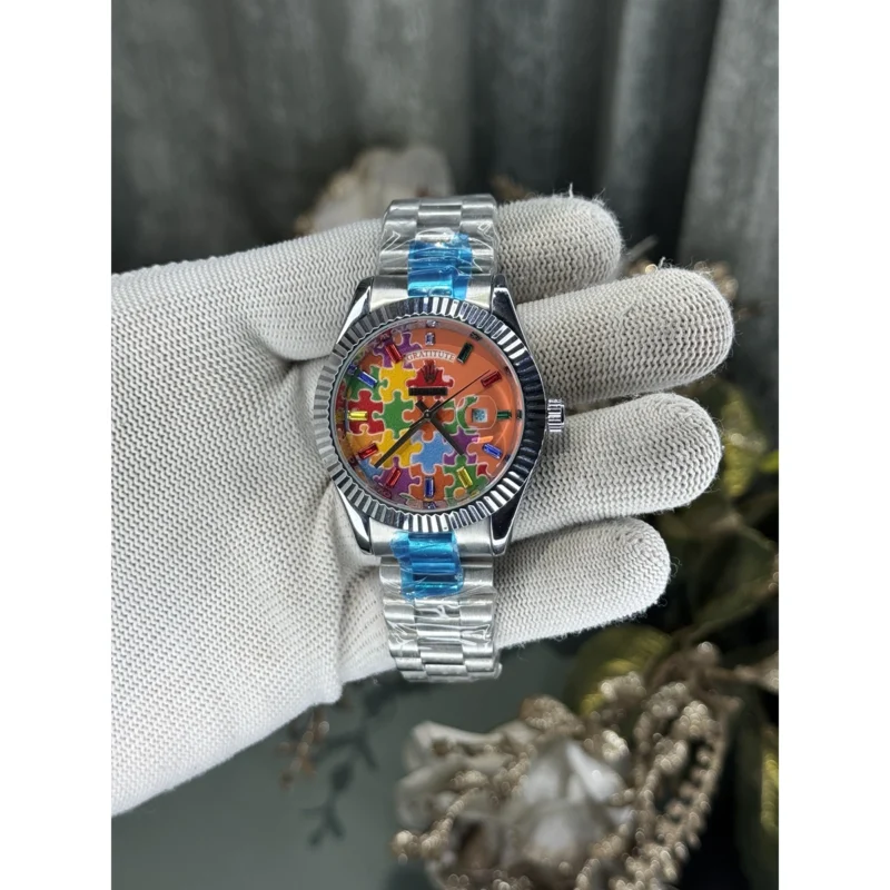 Elegant Rolex Day Date Jigsaw Puzzle Watch For Men (JH635) - stayhit.in
