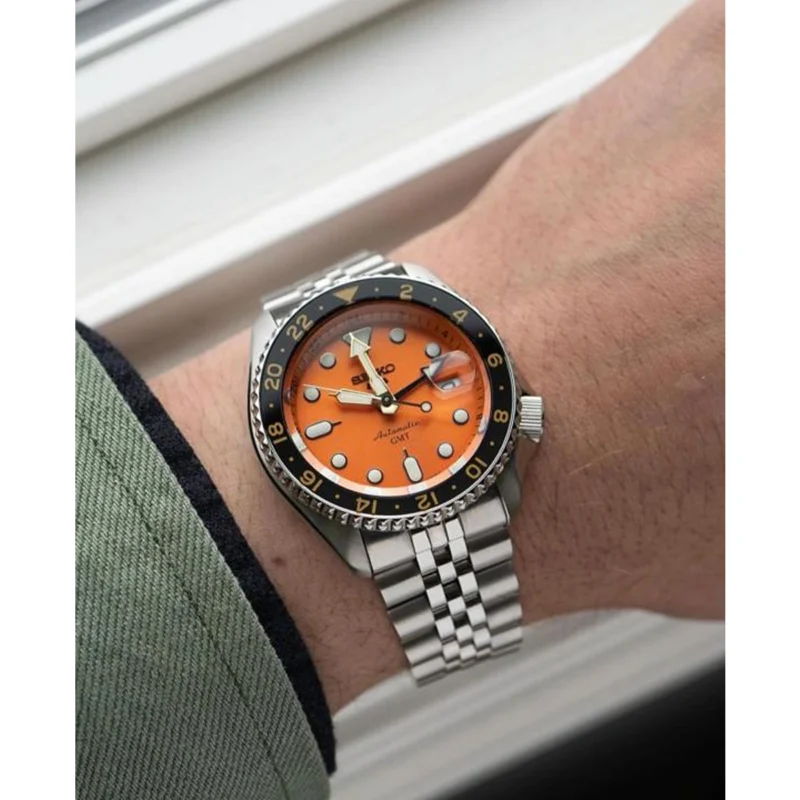 Elegant Seiko 5 Sports Gmt Automatic Watch For Men (BOT3945) - stayhit.in