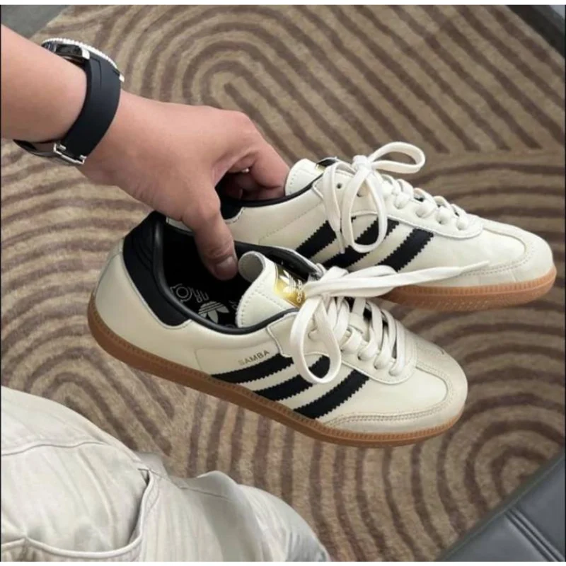 Imported Adidas Samba Cream Sand Strata Shoes For Men (JH71) - stayhit.in