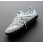 Imported Adidas Samba Leather Sky Blue Shoes For Men (JH391) - stayhit.in